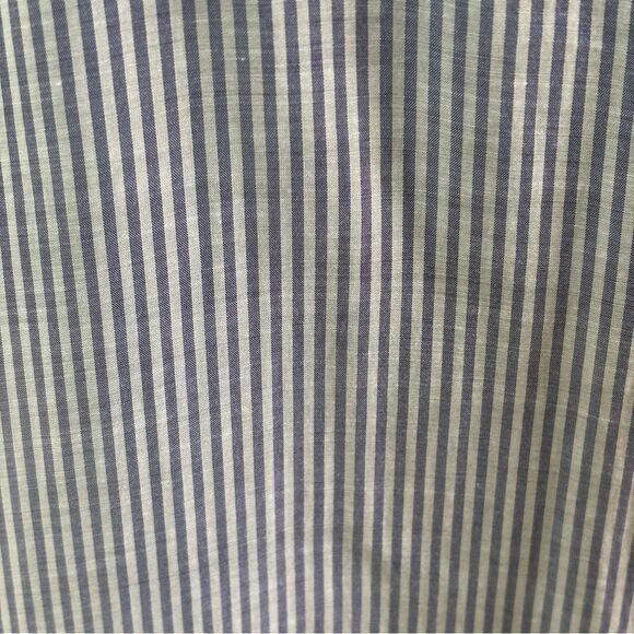 a new day Light Blue & White Striped V-neck Popover Top Small Women’s Sheer - Picture 3 of 4